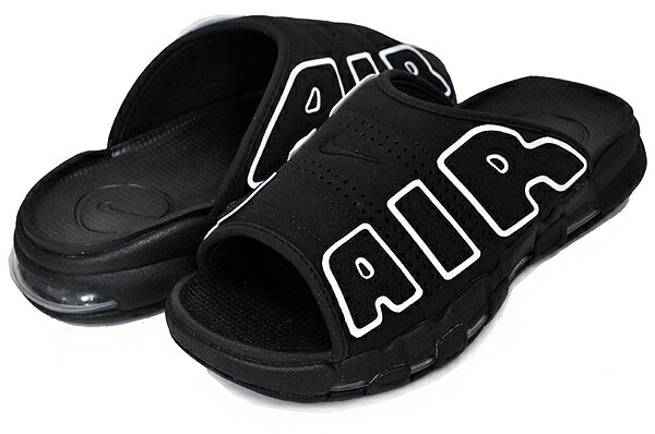 お得な割引クーポン発行中 【あす楽 対応 】【ナイキ エア モアアップテンポ スライド】NIKE AIR MORE UPTEMPO SLIDE black/white-black-clear dv2132-001 サンダル ブラック ホワイト モアテン