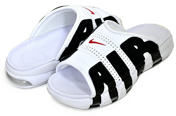 お得な割引クーポン発行中!!NIKE AIR MORE UPTEMPO SLIDE NA white/varsity red-black fb7815-100 サンダル ホワイト ブラック バーシティーレッド モアテン