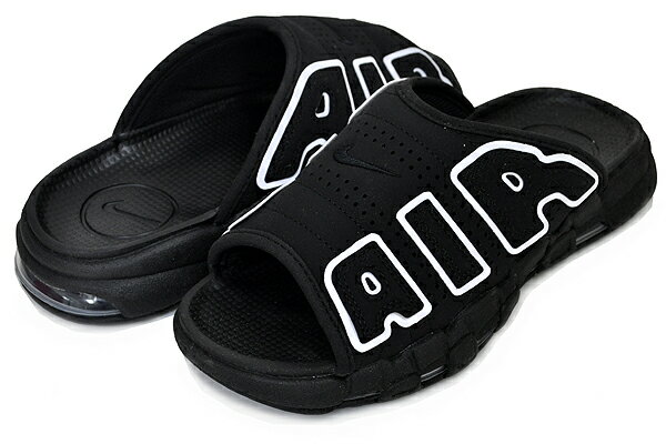 お得な割引クーポン発行中!!NIKE WMNS AIR MORE UPTEMPO SLIDE black/white-blk-clear fd5983-001 レディース サンダル ブラック ホワイト バーシティーレッド モアテン