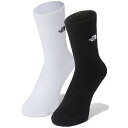お得な割引クーポン発行中!【ノースフェイス オーガニック クルーソックス 2P】THE NORTH FACE LOGO 2P CREW TNF BLACK-TN...