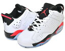 NIKE JORDAN RETRO 6 GOLF white/black-infrared 23 dv1376-106 1990-1991年当時、シカゴ・ブルズに所属していたマイケル・ジョーダンが念願のNBAシーズン初制覇を達成し、シーズン、ファイナルのダブルMVPを獲得した輝かしシーズンの足元を支えていたのがシリーズ6作目"AIR JORDAN VI"をベースにしたゴルフシューズが登場!!今作は、AIR JORDAN 6のローカットデザインにグリーンを掴み確かなグリップを発揮するスパイク鋲を配置したソフトスパイクタイプのソールを採用した本格派。マイケル・ジョーダン自身が無類のゴルフファンであり、これまでも多くのナンバーモデルをゴルフシューズへとリファインし、好評を博したゴルフを嗜む紳士に人気のシリーズとなります。エアジョーダンファン、スニーカーヘッズをはじめ、ゴルフを愛するすべてのプレイヤーにもオススメできる間違い無しの一足。是非お見逃しなく!! JORDANは横幅の狭いモデルです。横幅がある方は、ハーフサイズ大きめをお勧めします。 最新入荷情報やお得な情報を毎日配信中!! ご登録はこちらから→メルマガ