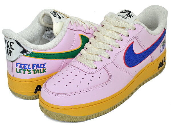 お得な割引クーポン発行中!!【あす楽 対応!!】【ナイキ エアフォース 1 07】NIKE AIR FORCE 1 07 Feel Free Lets Talk pink form/hyper royal dx2667-600 フィール フリー レッツ トーク AF1 ピンク スニーカー