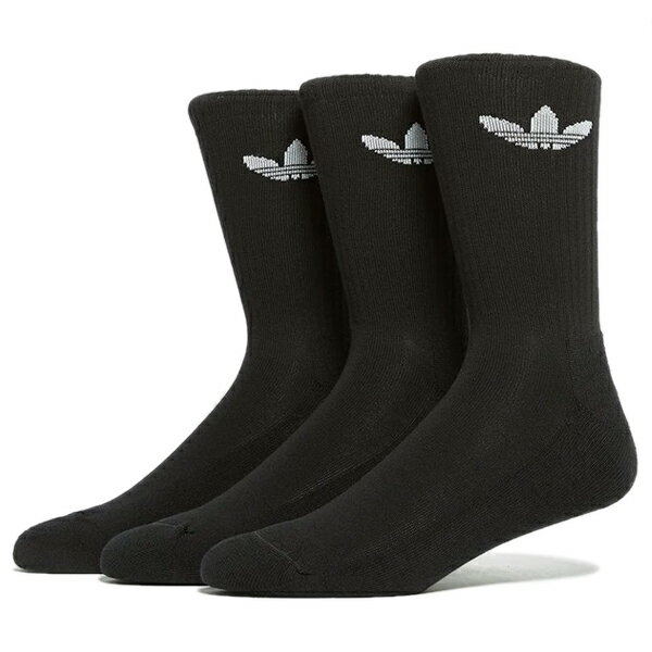 adidas TREFOIL CUSHION CREW SOCK 3 PACK BLACK ij5613 HEJ17 スポーツシーンはもちろん国内外のアーティストやクリエイターとのコラボなどで各メディアからファッションシーンまでを牽引するア...