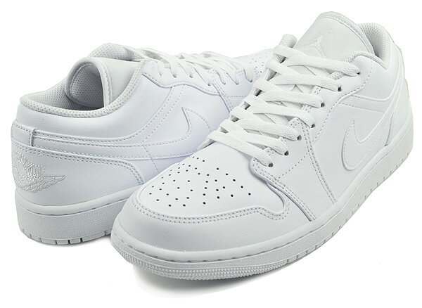 お得な割引クーポン発行中 【あす楽 対応 】【ナイキ エアジョーダン 1 ロー】NIKE AIR JORDAN 1 LOW white/white-wht 553558-136 ホワイト スニーカー AJ1 LO 白