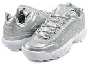 お得な割引クーポン発行中!!FILA DISRUPTOR II PREMIUM METALLIC 5xm02304-063 シルバー レディース スニーカー