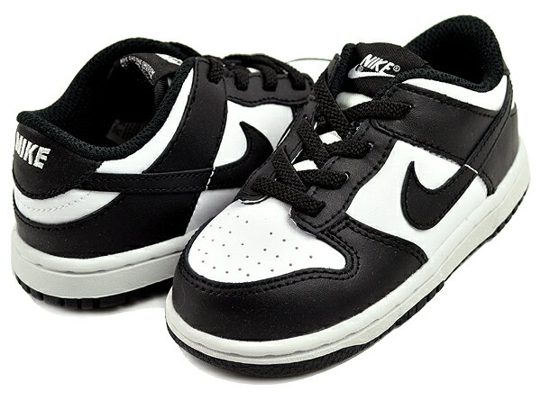 楽天LTD SPORTS ONLINE STOREお得な割引クーポン発行中!!【あす楽 対応!!】【ナイキ ダンク ロー トドラー】NIKE DUNK LOW（TDE） white/black-white cw1589-100 キッズ スニーカー 子供靴 パンダ