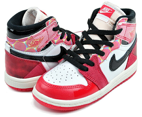 お得な割引クーポン発行中!!【あす楽 対応!!】【ナイキ ジョーダン 1 レトロ OG ハイ トドラー】NIKE JORDAN 1 RETRO HIGH OG SP (TD) SPIDER-MAN university red/black dv1750-601 キッズ スニーカー AJ1 Across the Spider-Verse スパイダーマン 子供靴