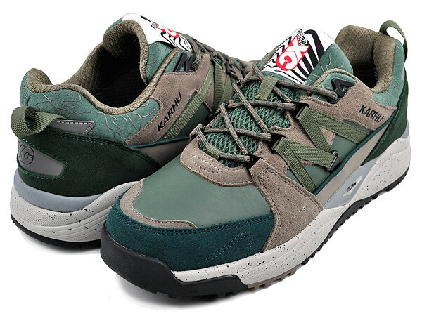 お得な割引クーポン発行中!!KARHU FUSION XC WP MOUNT SAANA SMOKE PINE/DARK FOREST f830004 スニーカー マウントサーナ 撥水メッシュ HydroGuard 防水メンブレン