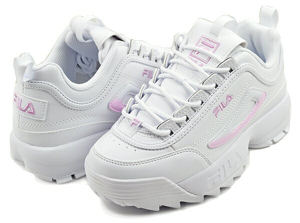 お得な割引クーポン発行中 【あす楽 対応 】【フィラ ディスラプター 2 プレミアム】FILA DISRUPTOR II PREMIUM WHITE/PIROUETTE/WHITE uss24063-155 レディース スニーカー ホワイト ピンク グラデーション