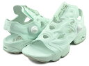 お得な割引クーポン発行中 【あす楽 対応 】【リーボック フューリー サンダル ジップ】Reebok INSTAPUMP FURY SANDAL ZIP AQUDUS/VINGRE/CHAL 100074695 アクアグリーン レディース スニーカーサンダル