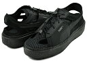 お得な割引クーポン発行中!!PUMA PLATFORM TRACE LITE MULE PUMA BLACK 382872-01 ブラック 厚底 サンダル レディース