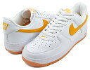 お得な割引クーポン発行中!!【あす楽 対応!!】【ナイキ エアフォース 1 ロー レトロ QS】NIKE AIR FORCE 1 LOW RETRO QS white/university gold fd7039-100 スニーカー AF1 ホワイト イエローガム