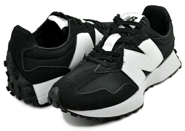 お得な割引クーポン発行中!!【あす楽 対応!!】【ニューバランス 327】NEW BALANCE MS327CBW Width D Black/White レディース スニーカー ブラック ホワイト