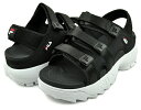 お得な割引クーポン発行中!!【あす楽 対応!!】【フィラ ディスラプター サンダル パフィー】FILA DISRUPTOR SD PUFFY BLACK/WHITE uss23082-013 レディース ブラック 厚底