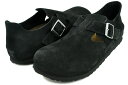 お得な割引クーポン発行中!!【ビルケンシュトック ロンドン BS レギュラー】BIRKENSTOCK LONDON BS(REGULAR FIT) BLACK 1028103 ブラック スエード レギュラーフィット メンズ ローシューズ