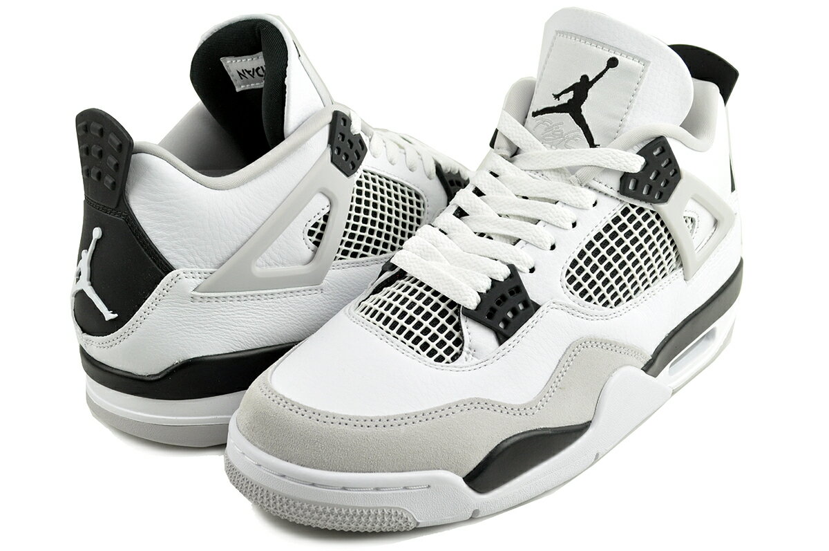 楽天LTD SPORTS ONLINE STOREお得な割引クーポン発行中!!【ナイキ エアジョーダン 4 レトロ】NIKE AIR JORDAN 4 RETRO MILITARY BLACK white/black-neutral grey dh6927-111 ミリタリーブラック ホワイト ナチュラル グレー AJIV