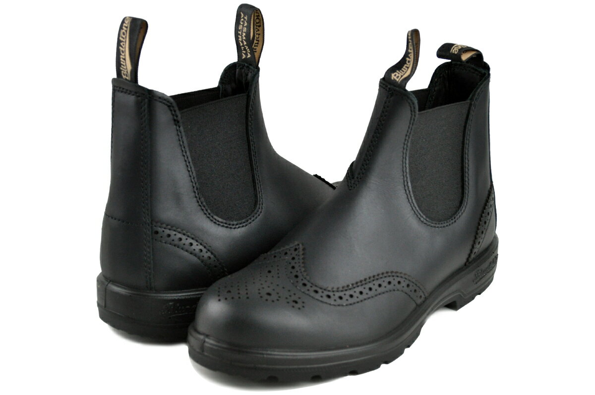 お得な割引クーポン発行中!!【ブランドストーン エラスティック サイドゴア ブローグ ブーツ】Blundstone ELASTIC SIDED BROGUE BOOT BLACK bs2443009 ブラック サイドゴアブーツ レディース