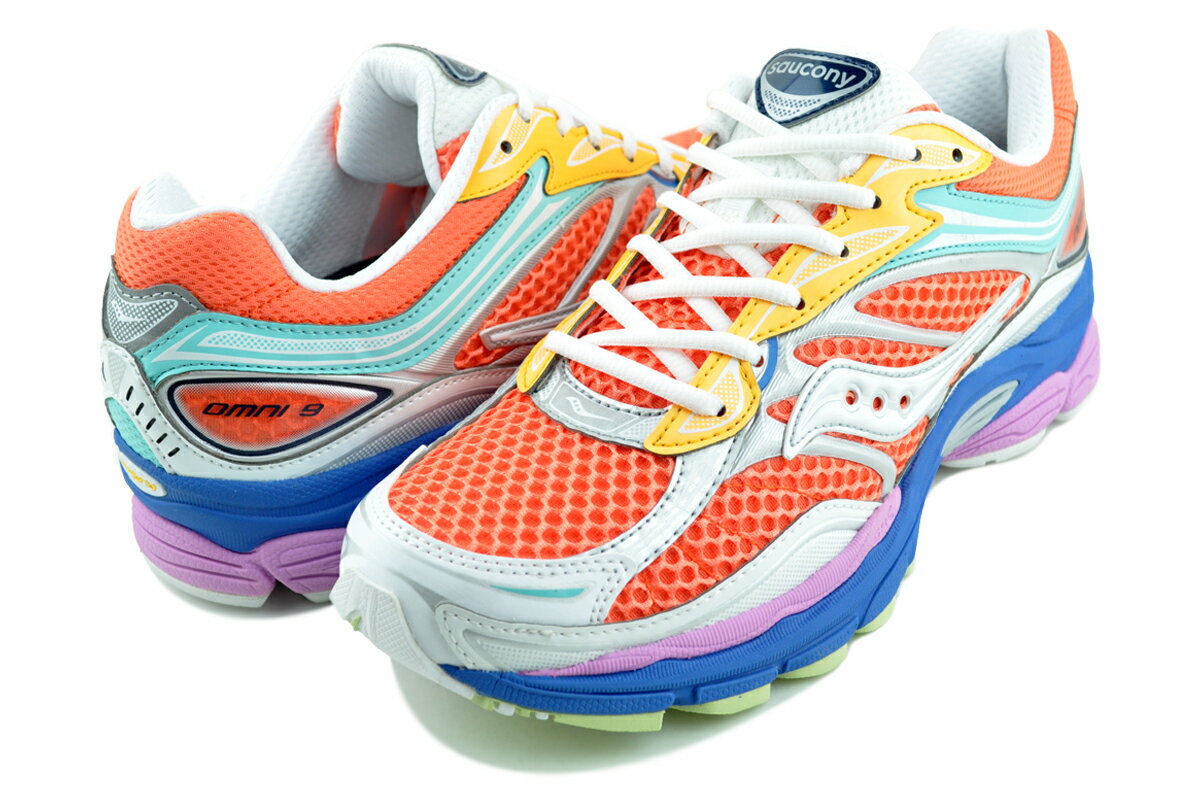 [4/20は「5」のつく日!!+ポイントUP!! ] サッカニー プログリッド オムニ 9 オレンジ マルチ Saucony PROGRID OMNI 9 ORANGE/MULTI s70739-53
