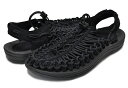 お得な割引クーポン発行中 【あす楽 対応 】【 キーン ユニーク ウィメンズ】KEEN UNEEK WOMENS BLACK/BLACK 1014099 レディース サンダル 防滑 アウトドア