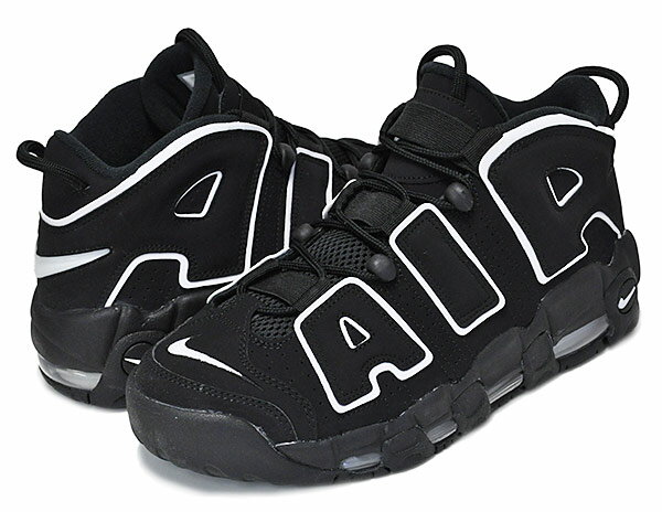 お得な割引クーポン発行中!!【あす楽 対応!!】【ナイキ エア モア アップテンポ】NIKE AIR MORE UPTEMPO black/white-blk 414962-002 スニーカー 2020 モアテン ブラック