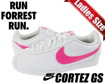 お得な割引クーポン発行中!!【あす楽 対応!!】【ナイキ スニーカー コルテッツ レディースモデル】NIKE CORTEZ GS wht/pink.b【日本未発売】