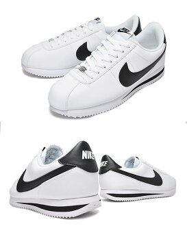 お得な割引クーポン発行中!!【あす楽 対応!!】【ナイキ コルテッツ】NIKE CORTEZ BASIC LEATHER wht/blk-m.slv【日本未発売カラー】