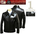 【 限定モデル 】 【 Lua × Y'2 LEATHER（ルア × ワイツーレザー） 】 ER-47 SP Lua別注エコホースシングルライダース [ ECO HORSE（茶芯） ]【 限定モデル 】 [ Lot.17 ] [ 革ジャン ] [ アメカジ ] [ メンズ ]