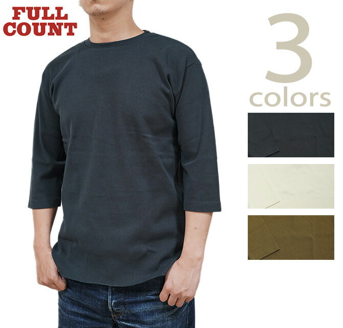 y FULLCOUNTitJEgj z@5005@7u TVc@[ Three Quarter Sleeve Rib T-Shirt ] [ 7TVc ] [ AJW ] [ Y ]