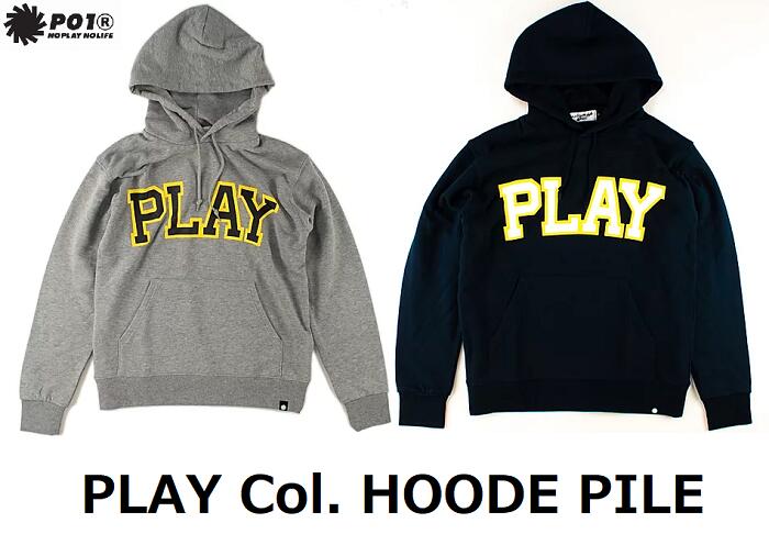  (2019 AW) PLAY Col. HOODE PILE 19AW1PCHP ASH NVY アッシュ グレー ネイビー フード フディー プルオーバー スエット パーカー トレーナー PLAYDESIGN プレイデザイン メンズ レディース 男性 女性 ストリート スノーボード サーフ アウトドア キャンプ