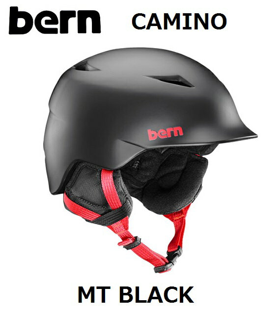 【WINTERモデル】 【国内正規品】 bern KIDS バーン キッズ 子供用 ヘルメット CAMINO MT BLACK CRANK FIT カミーノ マットブラック スノーボード 自転車 スケートボード ジュニア UNISEX BESB02Z SB02ZMBLK スノボ WINTER 冬用