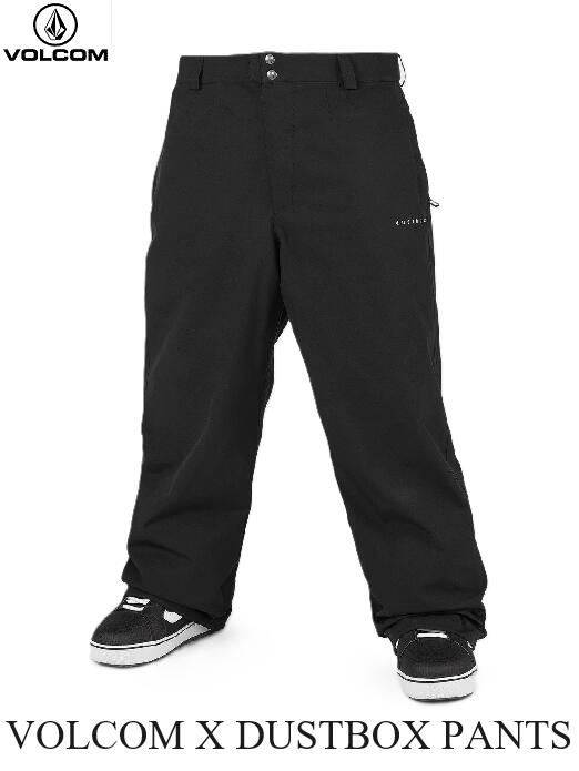 【VOLCOM /ボルコム】 【日本正規品】 23-24 VOLCOM X DUSTBOX PANTS ダストボックス コラボ SNOW WEAR PANTS パンツ スノーボード スキー ウェア ストリート スノボ メンズ BLK BLACK ブラック 黒 G1352411