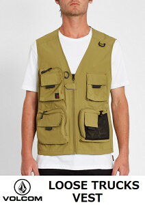 【VOLCOM/ボルコム】 ◆日本正規品◆ (21SP) LOOSE TRUCKS VEST A1812100 ツール ベスト フィッシングベスト 多目的 アウトドア キャンプ 釣り ヴォルコム メンズ 男性 レディース 女性 スケート サーフ スノー ストリート