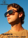 【 VOLCOM / ボルコム 】 FRANKEN MATTE TORT / GRAY サングラス マット トータス グレー SUNGLASS スクエア スケート サーフィン キャンプ 釣り フィッシング アウトドア マリンスポーツ VE02200101(4)