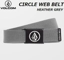 2023 HOLIDAY   《送料無料》 CIRCLE WEB BELT D5932102 HEATHER GREY HGR ヘザーグレー サークル ウェブ ベルト ガチャベルト ウェビング 男性用 メンズ