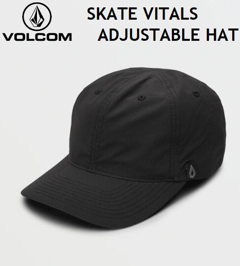   (2023 SP) SKATE VITALS ADJUSTABLE HAT D5512310 BLACK BLK 黒 ブラック キャップ ストラップアジャスター 帽子 ハット ヴォルコム メンズ レディース スケート サーフ スノー Axel Cruysberghs アクセル クリュイスベルス