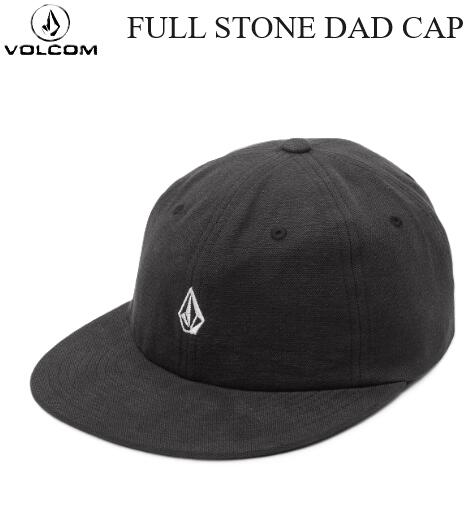 ボルコム キャップ メンズ 【VOLCOM/ボルコム】 ◆国内正規品◆ (非売品ステッカーサービス) 23FA FULL STONE DAD CAP BLACK BLK 黒 ブラック キャップ 帽子 HAT CAP 6パネル スライドバック メンズ レディース サーフ スノー スケート ヴォルコム D5512318