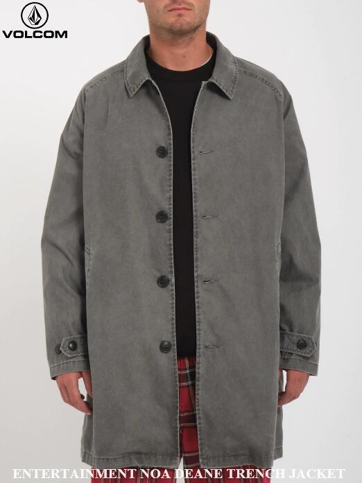 【VOLCOM/ボルコム】 ◆国内正規品◆ 23FW ENTERTAINMENT NOA DEANE TRENCH JACKET エンターテインメント ノア ディーン トレンチ コート ジャケット アウター ヴォルコム スケートボード スノーボード サーフィン ストリート ヘザーグレー HGR HEATHER GREY A1532300