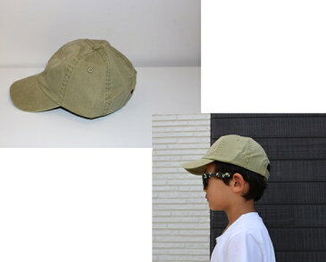 【ADAMS HEADWEAR】 アダムス ヘッドウェア PIGMENT DYED LITTLE TOT 6PANEL CAP 帽子 6パネル キャンプ アウトドア キッズ 子供用 男の子 女の子 トドラー 50cm LT101 KHAKI カーキ