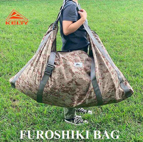 【 KELTY / ケルティ 】 FUROSHIKI BAG フロシキ バッグ 風呂敷 持ち運び用バッグ 封筒型シュラフ BIGサイズ 大容量 マット シート サーフィン アウトドア キャンプ 海 プール DIGITAL CAMO カモ 2594015