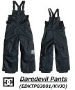  ◆正規品◆ Daredevil Toddler Snow Pant EDKTP03001 KVJ0 デアデビル スノー パンツ PNT PN つなぎ ビブ snowboard wear スノーボード スノボ スキー ウェア ボトムス KIDS キッズ トドラー 子供用 男の子 ディーシー シューズ