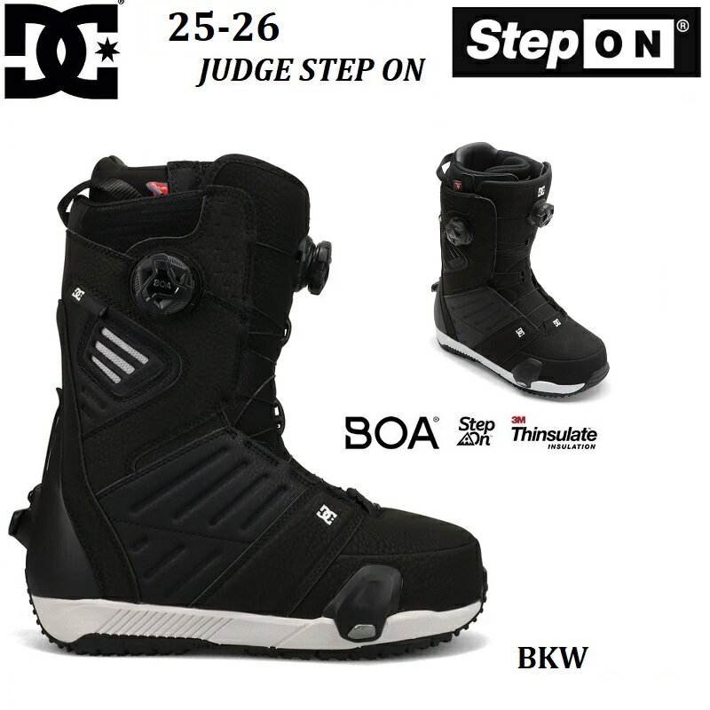 【 送料無料 】【 日本正規品 】 25-26 DC SHOES SNOW BOOTS JUDGE STEP ON BKW JP_ DFT005001 _BKW SN..