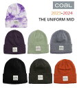 【COAL コール】 【国内正規品】 《送料無料》 23-24 THE UNIFORM MID ミッドレングス ユニフォーム ニット帽 ビーニー 帽子 HEADWEAR ヘッドウェア スノーボード アウトドア CPI メンズ レディース アクセサリー