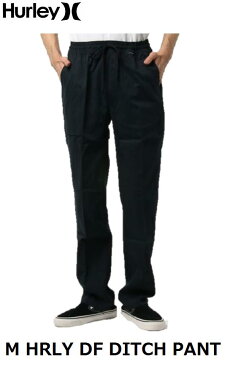 【HURLEY/ハーレー】 【国内正規品】 (19SP) M HRLY DF DITCH PANT AJ2640 010 Nike Dri-Fit ブラック 黒 ドライフィット スリムパンツ ボトムス 長ズボン メンズ 男性用 サーフィン サーフ