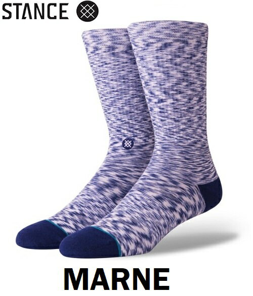 【STANCE ソックス】 MARNEです。 【品番】 M546C18MAR#NVY 【素材】 53% コームドコットン 37% ポリエステル 6% エラスティックファブリック 4% ナイロン 【カラー】 NAVY 【サイズ】 メンズL 25.5-29.0cm 【商品説明】 ミニマルなデザインは、飽きにくく、長く愛用できます。シンプルを追求した一足。 【注意事項】 ・洗濯機で洗濯できます。 ・漂白やアイロンはお避けください。 ・長くご使用いただくために、乾燥機の使用はお控えください。 掲載の画像と実際の商品に色の誤差が生じる場合がございます。 また、 直営店、店頭在庫と商品共有のためご購入のタイムラグにより在庫がない場合がございます。 その場合、やむなく商品をキャンセルさせていただく場合がございます。 ご了承ください。 【レターパック・ライト注意事項】 ●【レターパック対応可】と記載のある商品のみ ご指定いただけます。 ●レターパックライトでの発送をご希望の場合は 配送方法選択欄にてレターパックライトを ご指定下さい ●代金引換はご指定頂けません。 ●ご注文直後に楽天市場より自動送信されるメールでは、通常便の送料が反映されますが 後ほど当店よりお送りする【サンクスメール】の中で、 送料を含む最終的な請求金額をお知らせ致します。 ●レターパックライトは郵便事業株式会社（日本郵便）が専用封筒を用いて、北海道から沖縄まで、 全国一律370円で送ることが出来るサービスです。 ●レターパックでの発送は損害賠償制度がありません ので万が一、紛失または未着、商品の破損が発生 致しました場合でも、郵便事業株式会社 または当店はその責任を一切お受けする事が 出来ません。 上記の補償制度が無い事を十分にご理解頂きまして発送方法をご指定ください。 ●レターパック・プラスは郵便受けにお届けと なります。 万が一、郵便受けに入らない場合は、 不在配達通知書を差し入れた上で、 配達を行う郵便局へ持ち戻ります。 ●発送時に当社より「レターパック・問い合わせ番号」をメールにてご連絡させて頂きます。 ●ご入金確認後当店休業日を除く3営業日以内に 発送させて頂きます。 ●レターパック発送をご選択されました場合、 ご注文頂きました全商品が破損または使用の有無に 関わらず返品・交換不可商品扱いとなりますので ご注意ください。 ●配達希望日・配達ご希望時間のご指定はできません。 ●レターパックライトの制限サイズは以下の通りです。 A4サイズ(340mm×248mm)・重量4kg以内・ 厚3cm以内で専用封筒に入るサイズまで。 ●ご注文頂きました商品がレターパックで お送りできない商品またはレターパックの 制限サイズを越える為に発送が出来ない場合は、 発送方法と送料を「宅配便」扱いに ご変更させて頂きました上で、詳細をメールにて 事前にご案内させて頂きます。