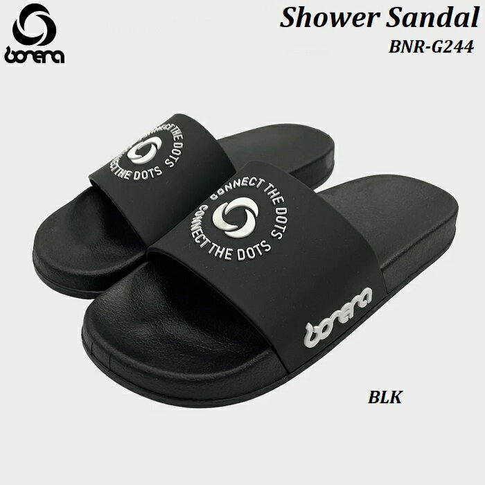 【 BONERA / ボネーラ 】 シャワーサンダル BNR-G244 SHOWER SANDAL SPORTS スポーツ サンダル スポサン ビーチ ビーサン 靴 クツ シューズ SHOES BLACK BLK 練習着 ユニフォーム ウェア サッ…