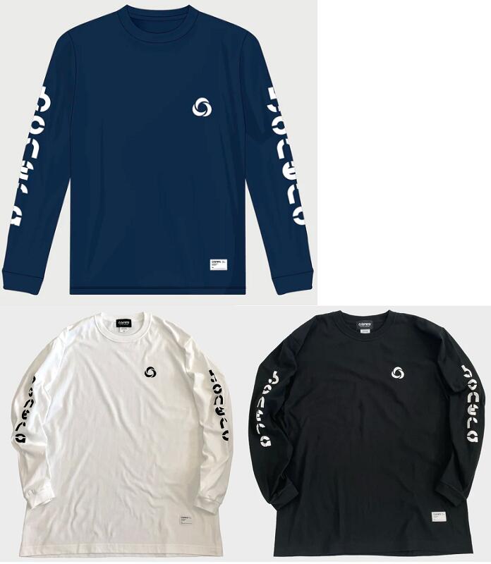 【 BONERA / ボネーラ 】2023 秋冬 ロングスリーブ Tシャツ BNR-T173 ロンT 長袖 ティシャツ 7.4oz ヘビーオンス BLK WHT...