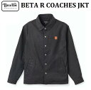   (2022 FALL) BETA R COACHES JKT Black BLK ブラック 黒 長袖 コート コーチ ジャケット アウター トップス メンズ レディース サーフィン スケートボード スノーボード 03349