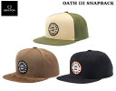 【 BRIXTON / ブリクストン 】 【国内正規品】 OATH III SNAPBACK オース スナップバック キャップ 帽子 ハット フラットビル メンズ レディース CAP サーフィン スケートボード スノーボード OLIVE SURPLUS/SAND DARK EARTH/DARK EARTH WASHED BLACK/ORANGE 10777