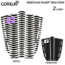 【国内正規品/ 送料無料 】2023 GORILLA GRIP HERITAGE WARP TRACTION WHITE CHARCOAL DECK PAD T...