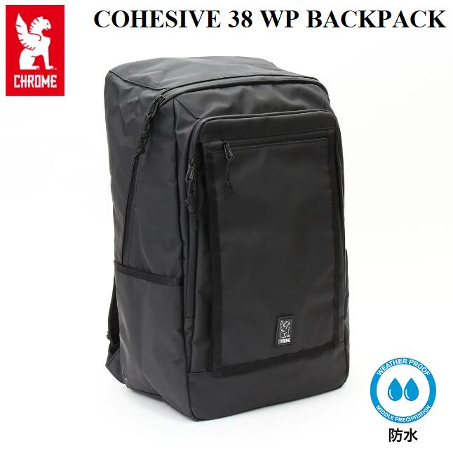   COHESIVE 38 WP BACKPACK コヒーシブ ウォータープルーフ バックパック リュックサック デイパック PC収納 ストリート アウトドア 防水 バッグ かばん 自転車 BLACK TARP JP185